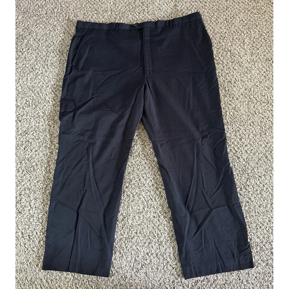 Stafford Men's Black Dress Pants Size 48x32